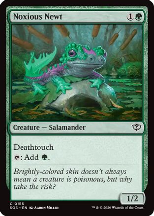 Noxious Newt (SOS-155) - Secrets of Strixhaven - Secrets of Strixhaven - Card Brawlers | Quebec | Canada |
