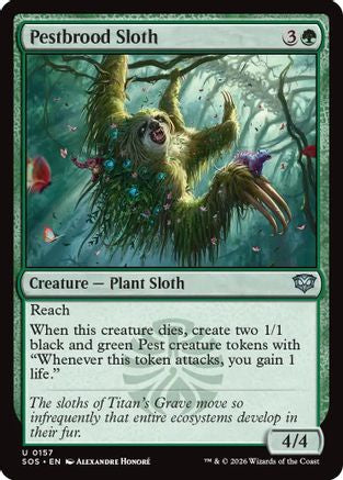 Pestbrood Sloth (SOS-157) - Secrets of Strixhaven - Secrets of Strixhaven - Card Brawlers | Quebec | Canada |
