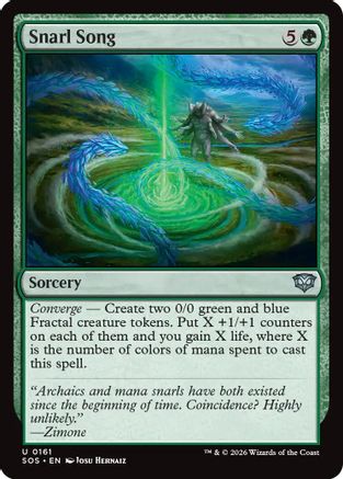 Snarl Song (SOS-161) - Secrets of Strixhaven Foil - Secrets of Strixhaven - Card Brawlers | Quebec | Canada |