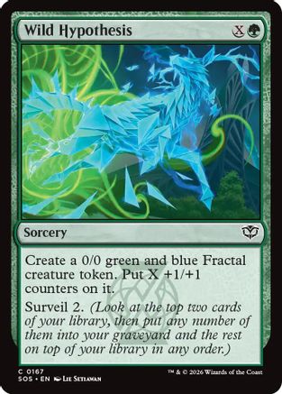 Wild Hypothesis (SOS-167) - Secrets of Strixhaven - Secrets of Strixhaven - Card Brawlers | Quebec | Canada |