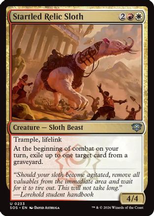 Startled Relic Sloth (SOS-233) - Secrets of Strixhaven - Secrets of Strixhaven - Card Brawlers | Quebec | Canada |