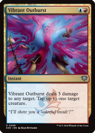Vibrant Outburst (SOS-240) - Secrets of Strixhaven - Secrets of Strixhaven - Card Brawlers | Quebec | Canada |