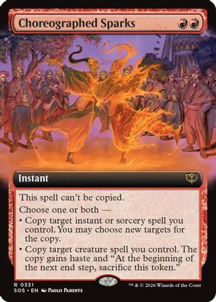 Choreographed Sparks (Extended Art) (SOS-331) - Secrets of Strixhaven Foil - Secrets of Strixhaven - Card Brawlers | Quebec | Canada |