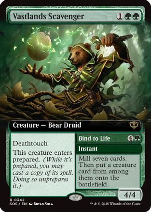 Vastlands Scavenger (Extended Art) (SOS-342) - Secrets of Strixhaven - Secrets of Strixhaven - Card Brawlers | Quebec | Canada |
