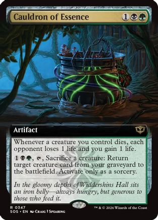 Cauldron of Essence (Extended Art) (SOS-347) - Secrets of Strixhaven - Secrets of Strixhaven - Card Brawlers | Quebec | Canada |
