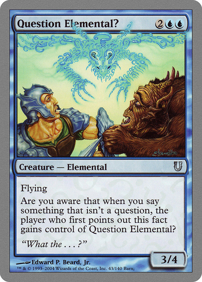 Question Elemental? [Unhinged] - Magic: The Gathering - Card Brawlers | Quebec | Canada |