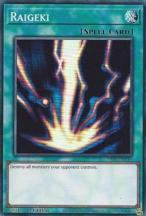 Raigeki [RA05-EN110] Super Rare - Rarity Collection 5 - Card Brawlers | Quebec | Canada |