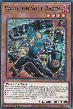 Vanquish Soul Razen [RA05-EN134] Super Rare - Rarity Collection 5 - Card Brawlers | Quebec | Canada |