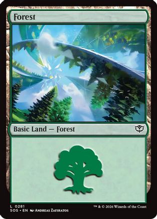 Forest (0281) (SOS-281) - Secrets of Strixhaven Foil - Secrets of Strixhaven - Card Brawlers | Quebec | Canada |