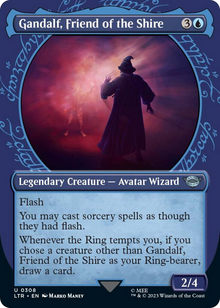 Gandalf, Friend of the Shire (Showcase Ring Frame) [The Lord of the Rings: Tales of Middle-Earth] - Magic: The Gathering - Card Brawlers | Quebec | Canada |