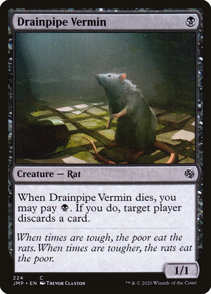 Drainpipe Vermin [Jumpstart] - Magic: The Gathering - Card Brawlers | Quebec | Canada |