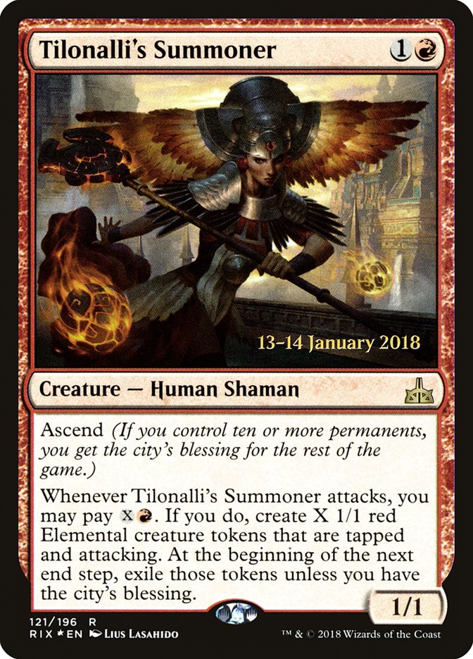 Tilonalli's Summoner [Rivals of Ixalan Prerelease Promos] - Magic: The Gathering - Card Brawlers | Quebec | Canada |
