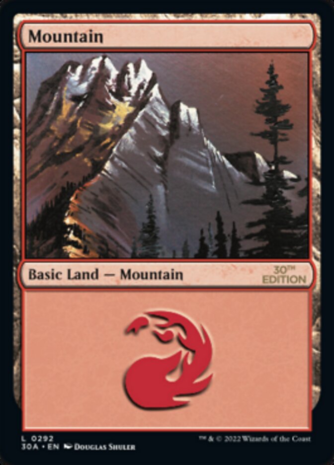 Mountain (292) [30th Anniversary Edition] - Magic: The Gathering - Card Brawlers | Quebec | Canada |