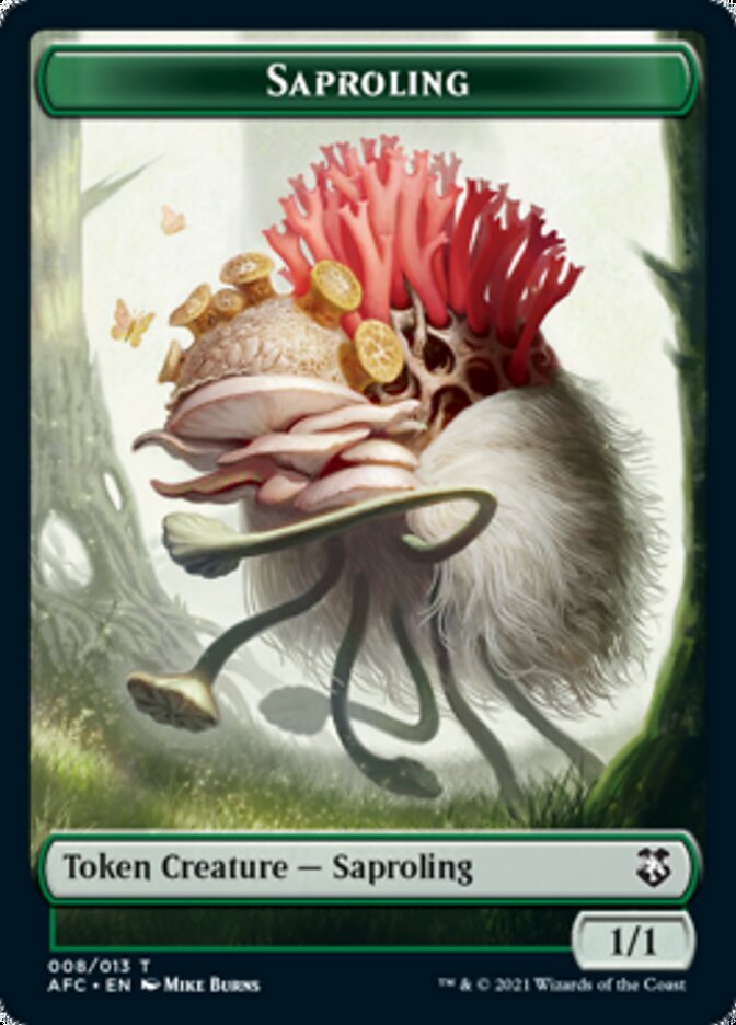 Knight // Saproling Double-Sided Token [Dungeons & Dragons: Adventures in the Forgotten Realms Commander Tokens] - Magic: The Gathering - Card Brawlers | Quebec | Canada |