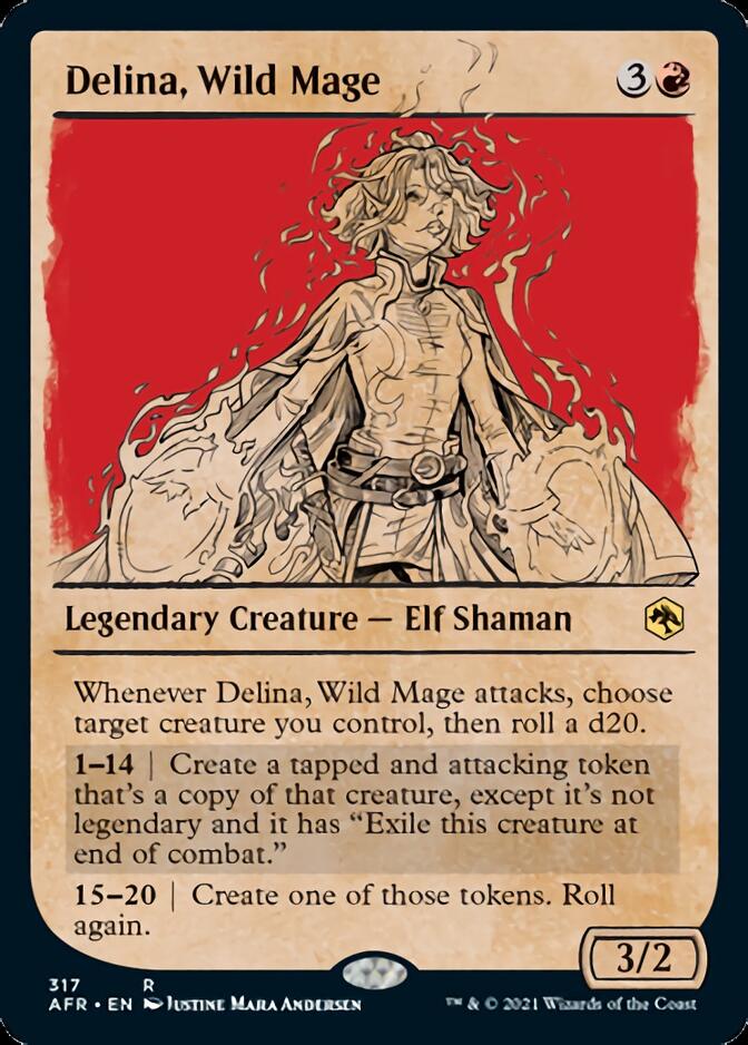 Delina, Wild Mage (Showcase) [Dungeons & Dragons: Adventures in the Forgotten Realms] - Magic: The Gathering - Card Brawlers | Quebec | Canada |