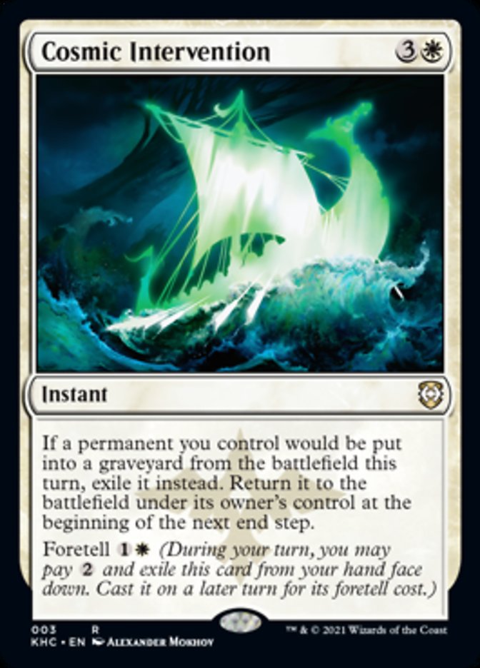 Cosmic Intervention [Kaldheim Commander] - Magic: The Gathering - Card Brawlers | Quebec | Canada |