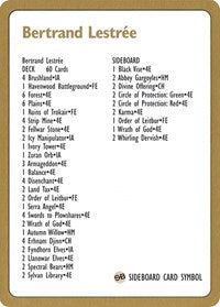 1996 Bertrand Lestree Decklist Card [World Championship Decks] - Magic: The Gathering - Card Brawlers | Quebec | Canada |