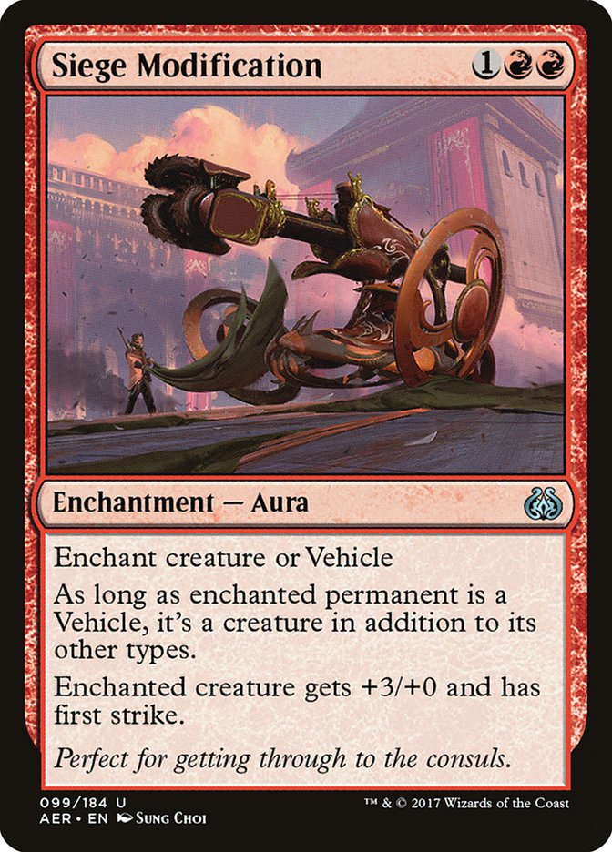 Siege Modification [Aether Revolt] - Magic: The Gathering - Card Brawlers | Quebec | Canada |