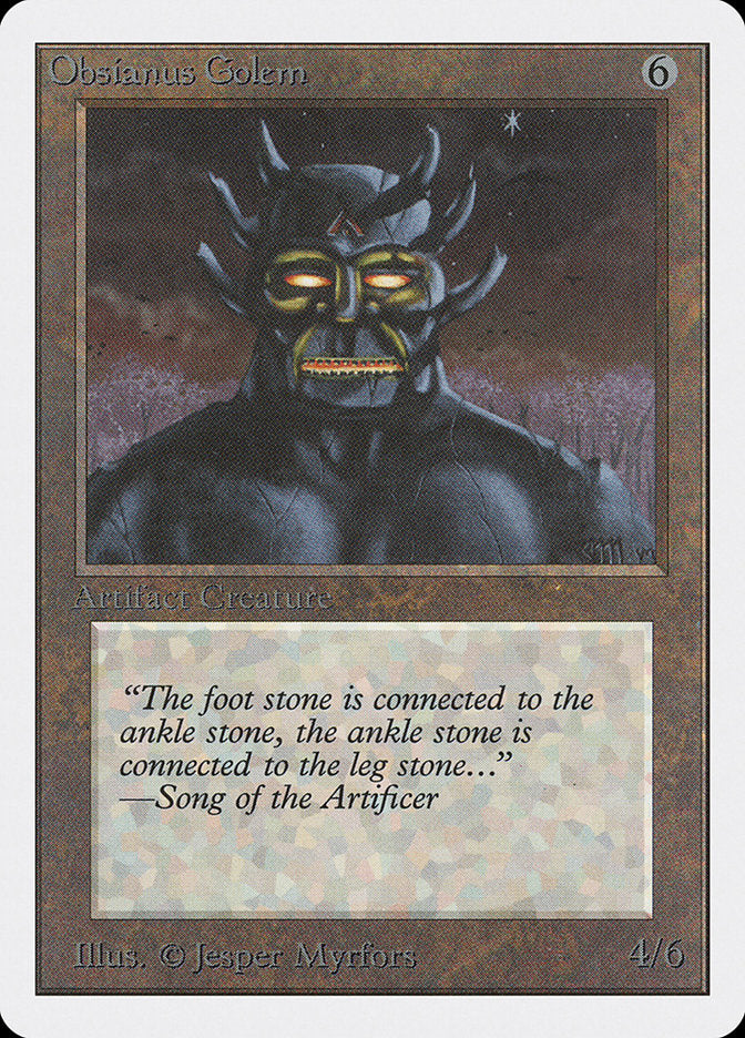 Obsianus Golem [Unlimited Edition] - Magic: The Gathering - Card Brawlers | Quebec | Canada |