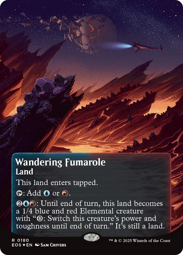Wandering Fumarole (0180) (Borderless) (Galaxy Foil) [Edge of Eternities: Stellar Sights] - Magic: The Gathering - Card Brawlers | Quebec | Canada |