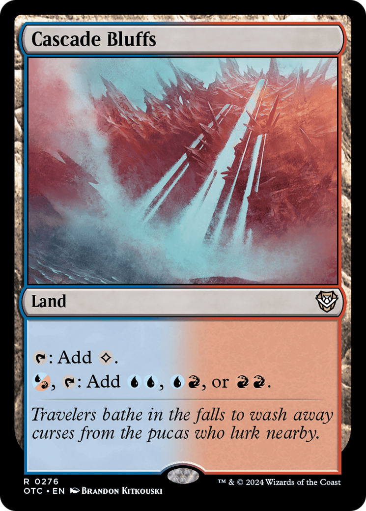 Cascade Bluffs [Outlaws of Thunder Junction Commander] - Magic: The Gathering - Card Brawlers | Quebec | Canada |