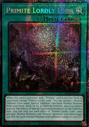 Primite Lordly Lode [RA05-EN072] Starlight Rare