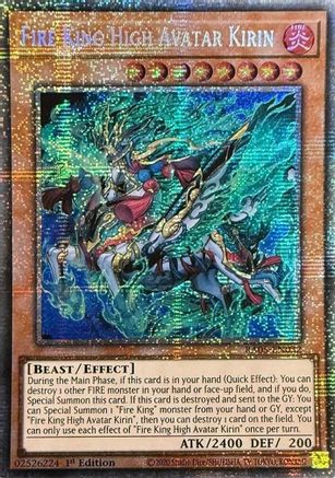 Fire King High Avatar Kirin [RA05-EN032] Starlight Rare - Rarity Collection 5 - Card Brawlers | Quebec | Canada |