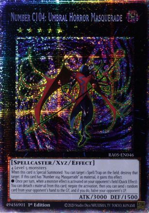 Number C104: Umbral Horror Masquerade [RA05-EN046] Starlight Rare - Rarity Collection 5 - Card Brawlers | Quebec | Canada |
