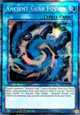 Ancient Gear Fusion [RA05-EN063] Starlight Rare - Rarity Collection 5 - Card Brawlers | Quebec | Canada |