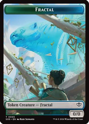 Fractal (0005) // Pest (0009) Double-Sided Token (SOS-5 // 9) - Secrets of Strixhaven - Secrets of Strixhaven - Card Brawlers | Quebec | Canada |