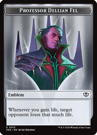 Professor Dellian Fel  // Pest (0008) Double-Sided Token (SOS-13 // 8) - Secrets of Strixhaven - Secrets of Strixhaven - Card Brawlers | Quebec | Canada |