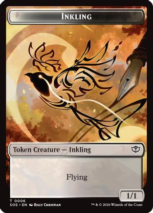 Inkling (0006) // Spirit (0010) Double-Sided Token (SOS-6 // 10) - Secrets of Strixhaven - Secrets of Strixhaven - Card Brawlers | Quebec | Canada |
