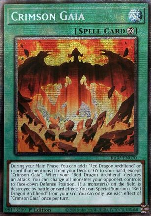 Crimson Gaia [RA05-EN070] Starlight Rare - Rarity Collection 5 - Card Brawlers | Quebec | Canada |