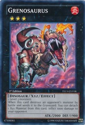 Grenosaurus [YS13-ENV08] Common - Yu-Gi-Oh! - Card Brawlers | Quebec | Canada |