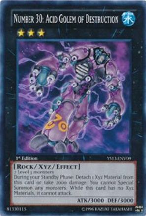 Number 30: Acid Golem of Destruction [YS13-ENV09] Common - Yu-Gi-Oh! - Card Brawlers | Quebec | Canada |