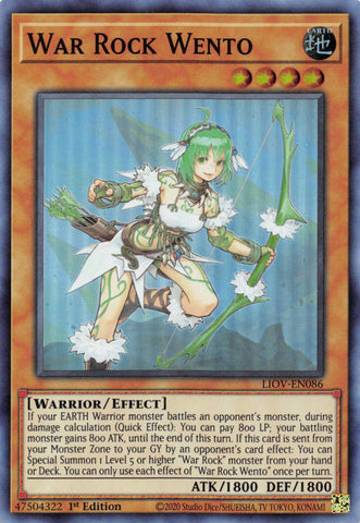 War Rock Wento [LIOV-EN086] Super Rare - Yu-Gi-Oh! - Card Brawlers | Quebec | Canada |