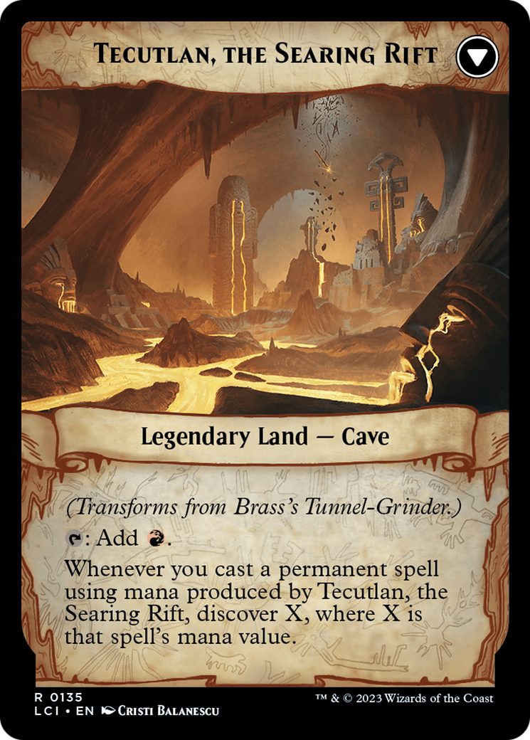 Brass's Tunnel-Grinder // Tecutlan, the Searing Rift [The Lost Caverns of Ixalan Prerelease Cards] - Magic: The Gathering - Card Brawlers | Quebec | Canada |