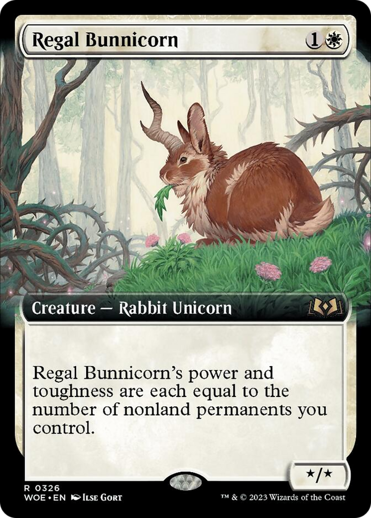 Regal Bunnicorn (Extended Art) [Wilds of Eldraine] - Magic: The Gathering - Card Brawlers | Quebec | Canada |