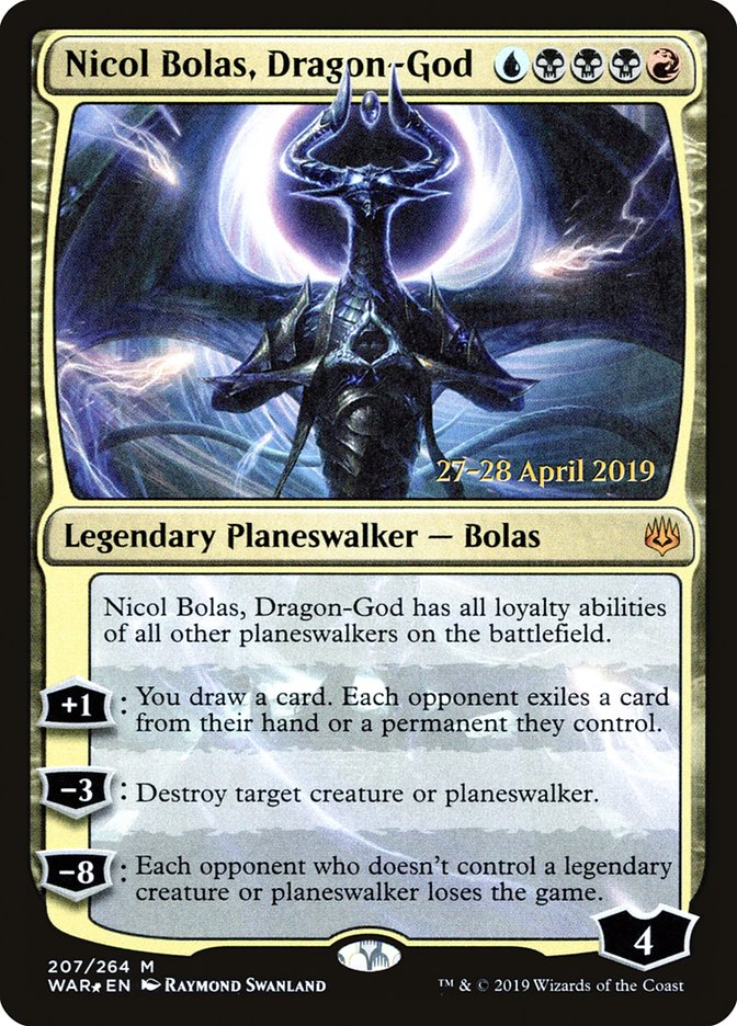 Nicol Bolas, Dragon-God [War of the Spark Prerelease Promos] - Magic: The Gathering - Card Brawlers | Quebec | Canada |