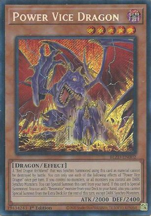 Power Vice Dragon [BLZD-EN002] Secret Rare - Blazing Dominion - Card Brawlers | Quebec | Canada |