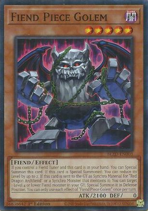 Fiend Piece Golem [BLZD-EN003] Common / Short Print - Blazing Dominion - Card Brawlers | Quebec | Canada |