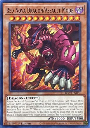 Red Nova Dragon/Assault Mode [BLZD-EN004] Common / Short Print - Blazing Dominion - Card Brawlers | Quebec | Canada |