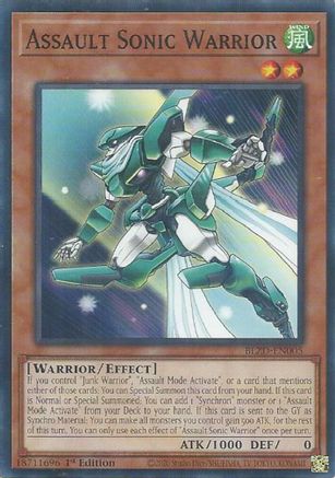 Assault Sonic Warrior [BLZD-EN005] Common / Short Print - Blazing Dominion - Card Brawlers | Quebec | Canada |