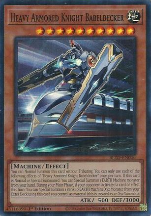 Heavy Armored Knight Babeldecker [BLZD-EN006] Super Rare - Blazing Dominion - Card Brawlers | Quebec | Canada |
