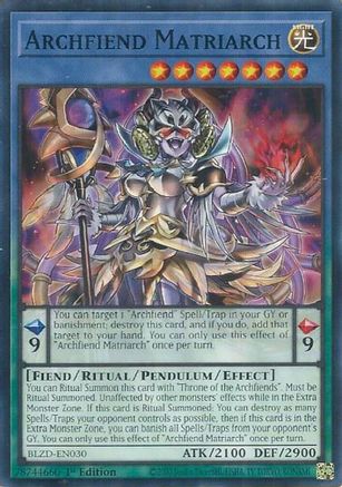 Archfiend Matriarch [BLZD-EN030] Common / Short Print - Blazing Dominion - Card Brawlers | Quebec | Canada |