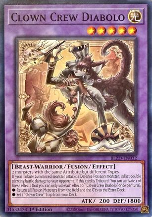 Clown Crew Diabolo [BLZD-EN032] Common / Short Print - Blazing Dominion - Card Brawlers | Quebec | Canada |