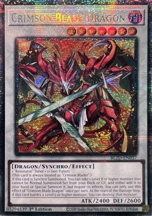 Crimson Blade Dragon [BLZD-EN037] Starlight Rare - Blazing Dominion - Card Brawlers | Quebec | Canada |