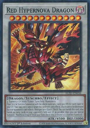 Red Hypernova Dragon [BLZD-EN038] Super Rare - Blazing Dominion - Card Brawlers | Quebec | Canada |