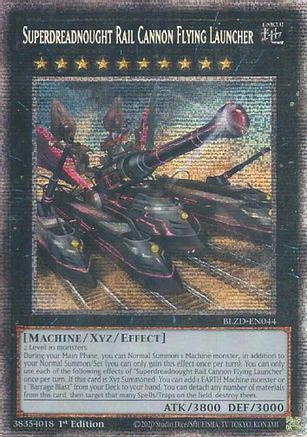 Superdreadnought Rail Cannon Flying Launcher (Starlight Rare) (BLZD-EN044) Starlight Rare