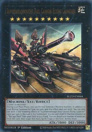 Superdreadnought Rail Cannon Flying Launcher [BLZD-EN044] Ultra Rare - Blazing Dominion - Card Brawlers | Quebec | Canada |